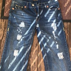 Levi Vintage Acid Wash 80s jeans orange tab size 34 x 33 v